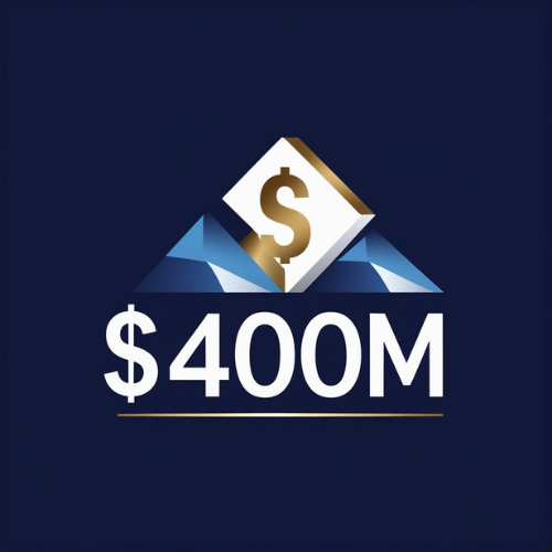 financial brand logo with '$400m' text financial brand logo with '$400m' text